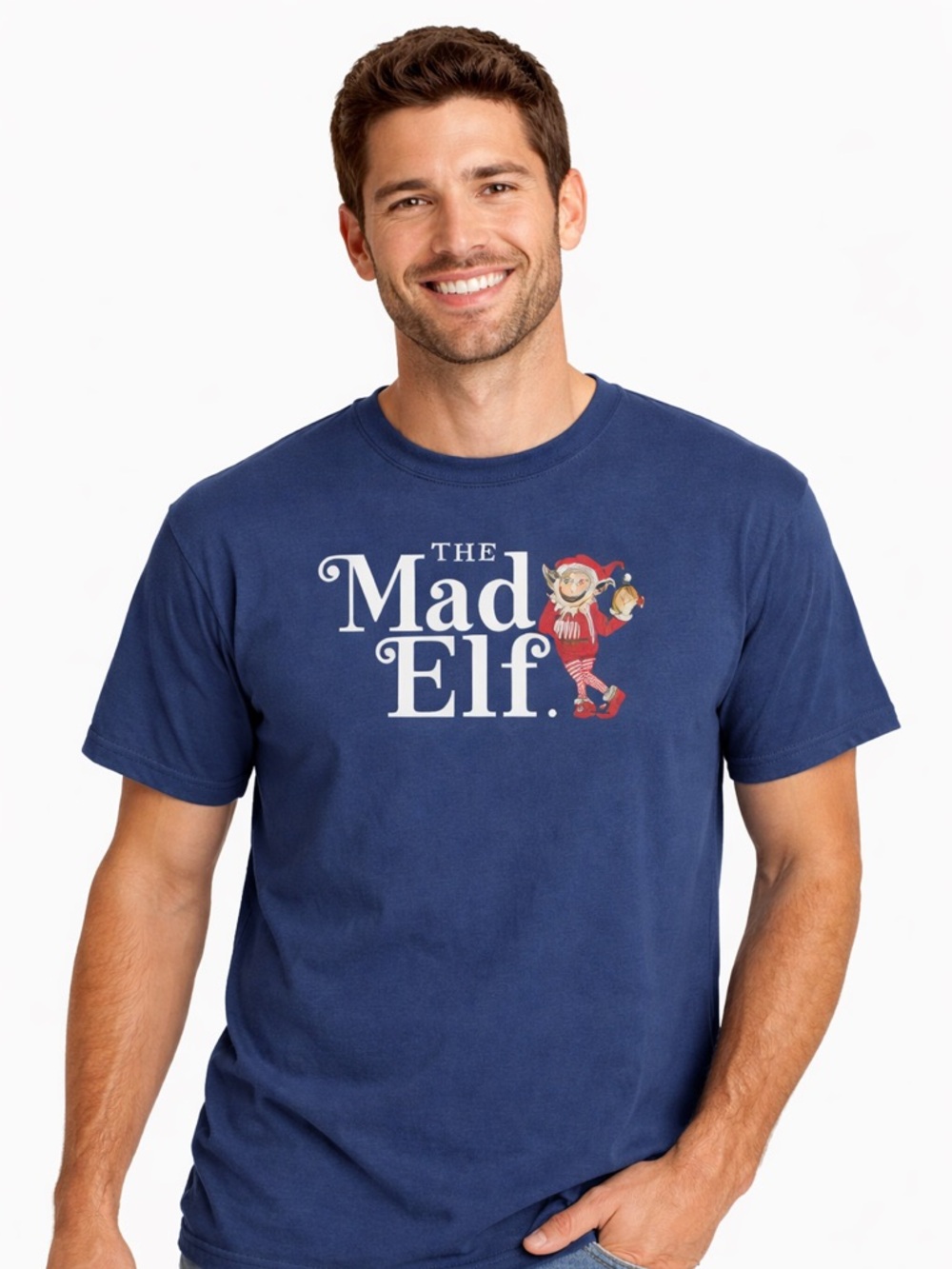The Mad Elf Troeg's Men's Short Sleeve Tee - Navy